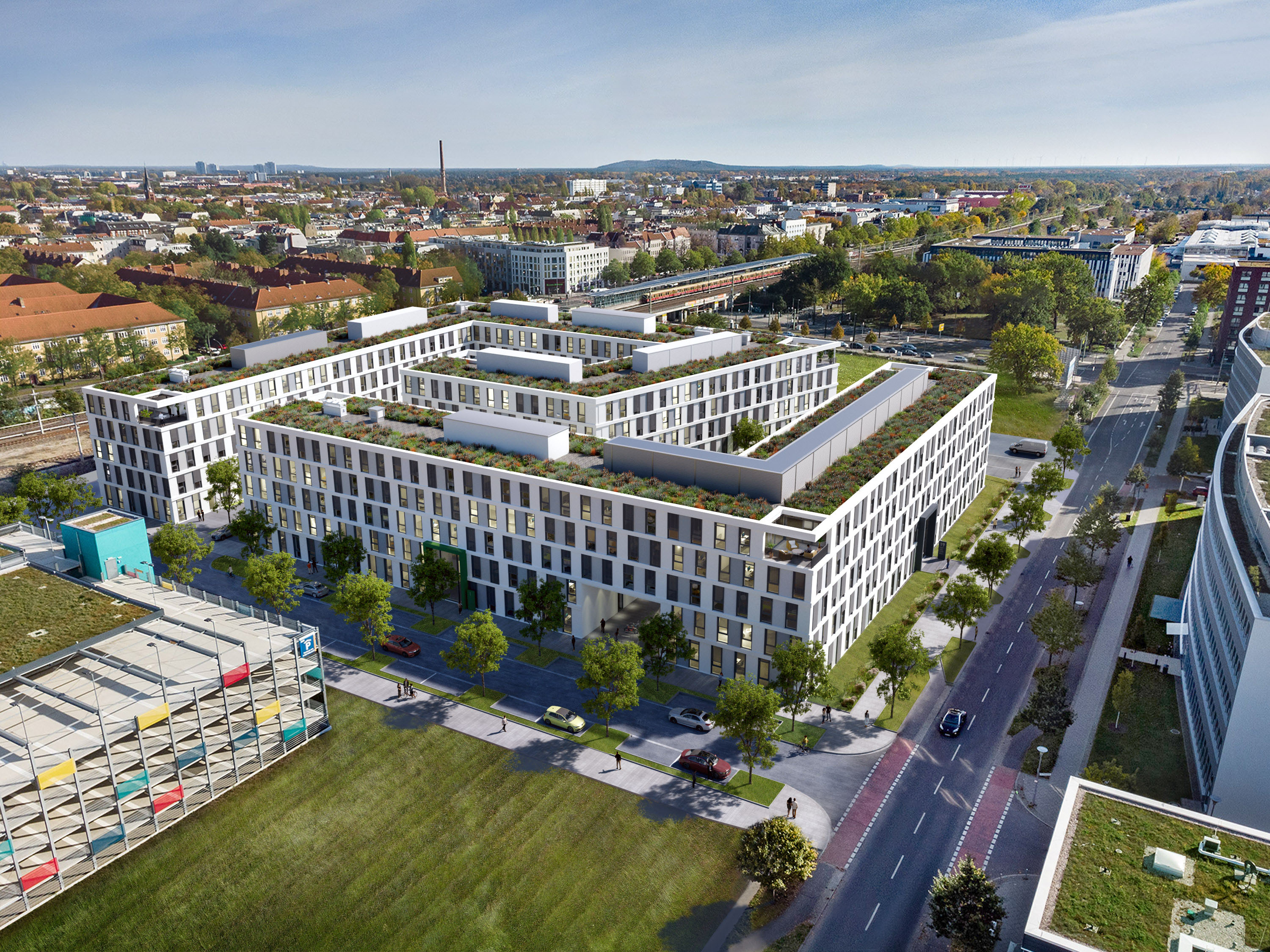 Blick auf den neuen Standort der bbw Hochschule Blick auf den neuen Standort der bbw Hochschule
