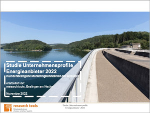 Studie Unternehmensprofile Energieanbieter 2022