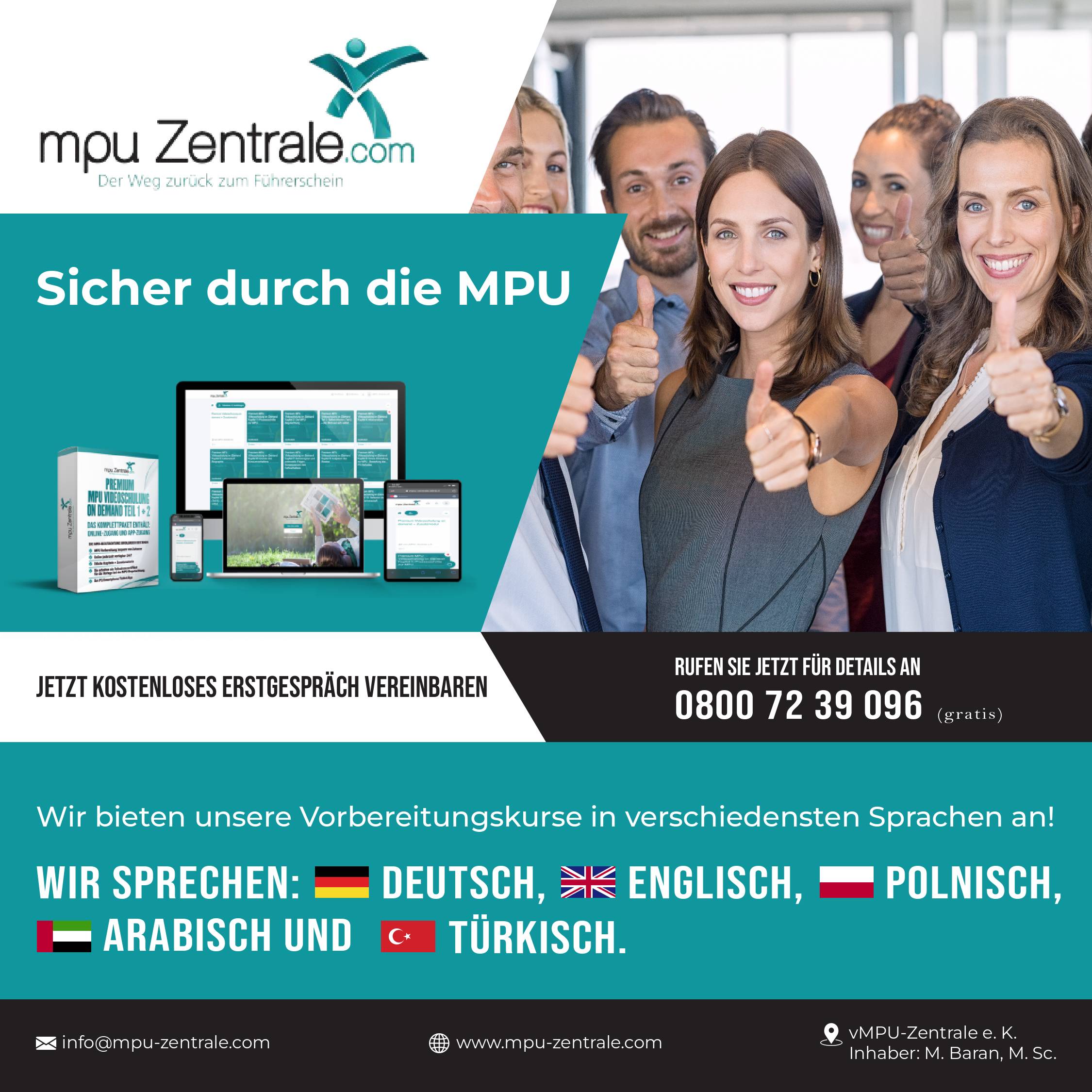 Sicher durch die MPU mit der vMPU-Zentrale e.K. Sicher durch die MPU mit der vMPU-Zentrale e.K.