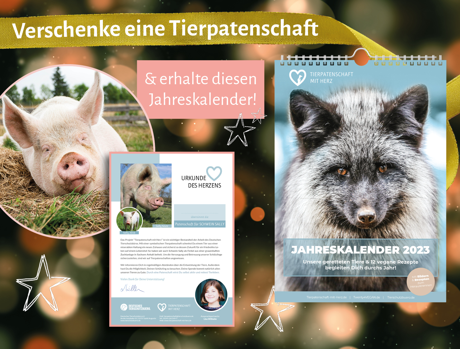 Das perfekte nachhaltige Weihnachtsgeschenk: Tierpatenschaft verschenken & Jahreskalender 2023 zum Dank Das perfekte nachhaltige Weihnachtsgeschenk: Tierpatenschaft verschenken & Jahreskalender 2023 zum Dank