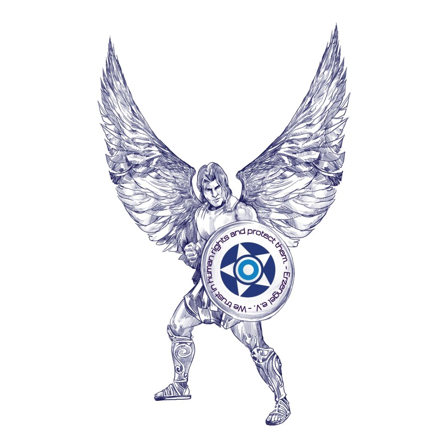 Logo des Vereins Erzengel: Kraftvoller Verteidiger der Menschenrechte (© ) Logo des Vereins Erzengel: Kraftvoller Verteidiger der Menschenrechte (© )