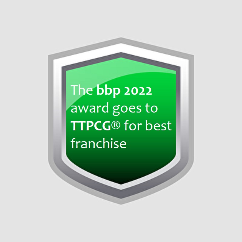 Ständige Auszeichnungen würdigen das TTPCG®Franchise (Die Bildrechte liegen bei dem Verfasser der Mitteilung.)