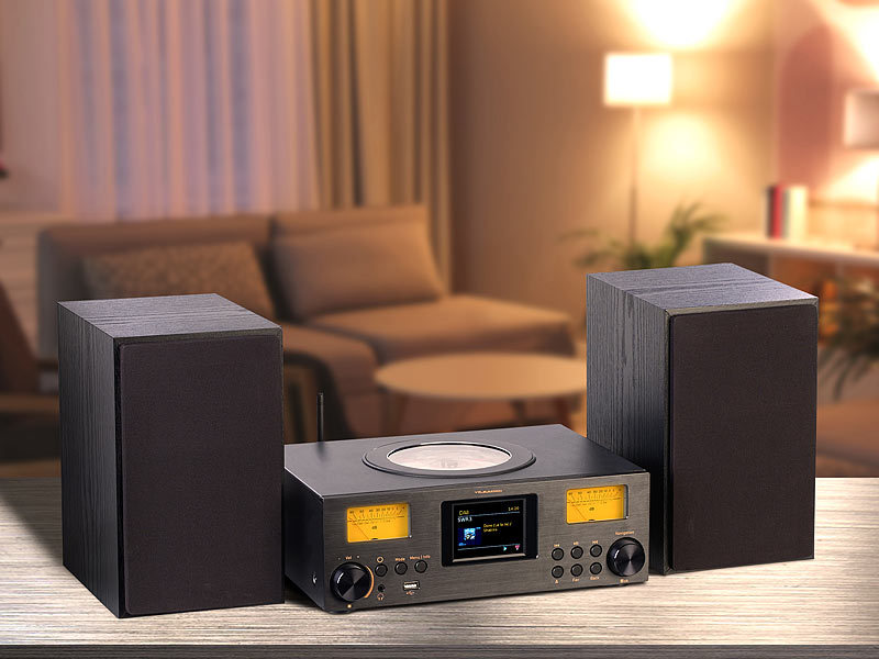 VR-Radio Micro-Stereoanlage IRS-580.mxi: Webradio, DAB+, CD, Bluetooth, App, 300 Watt, www.pearl.de (Die Bildrechte liegen bei dem Verfasser der Mitteilung.)