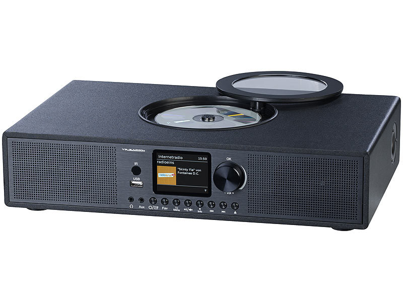 VR-Radio Digitalradio IRS-570.cd mit DAB+, FM, Webradio, CD, Bluetooth, USB, 100 Watt, www.pearl.de (Die Bildrechte liegen bei dem Verfasser der Mitteilung.)