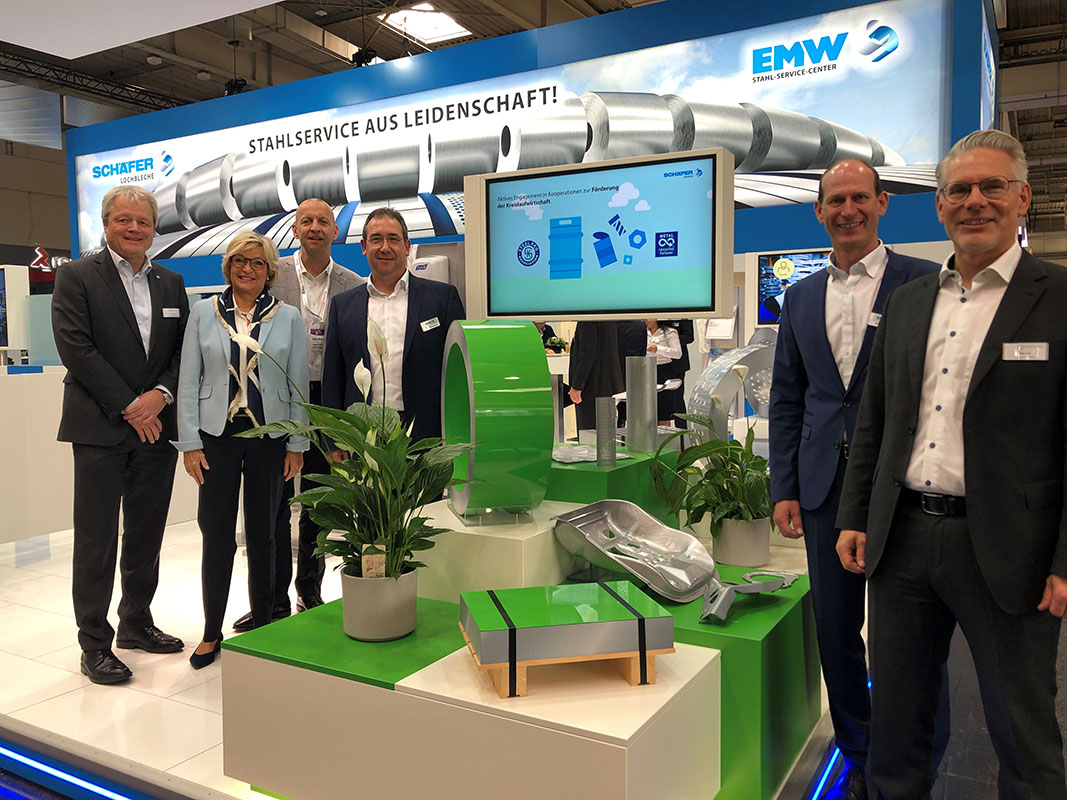 Euroblech 2022:Übereinkunft zur Lieferung von„grünem“Stahl. (Die Bildrechte liegen bei dem Verfasser der Mitteilung.)