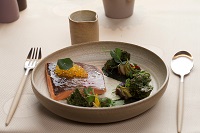 Fischgericht aus der Gourmetküche (Hotel Bergblick)