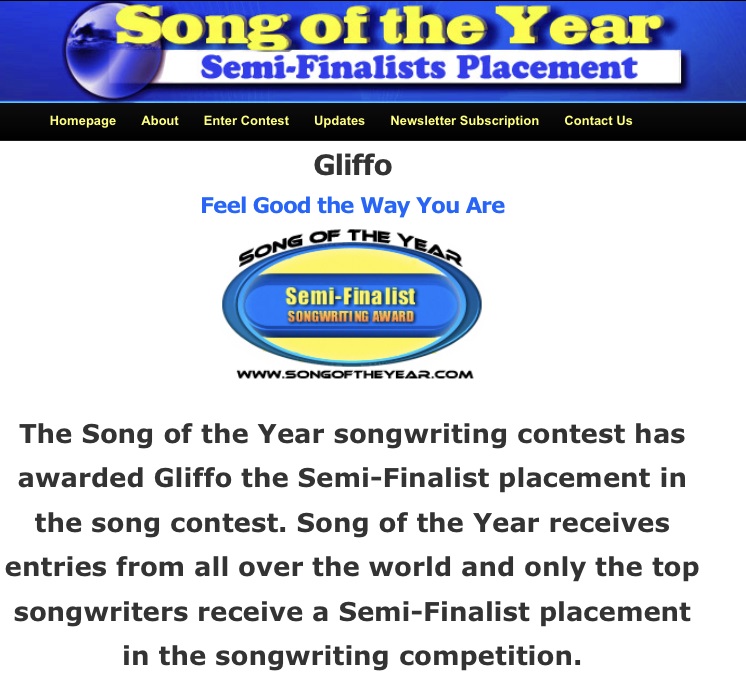 internationale Auszeichnung mit dem Semi-Final Award einer hochkarätig besetzten Jury! (Bildquelle: Copyrights 2022 by Song Of The Year Contest)