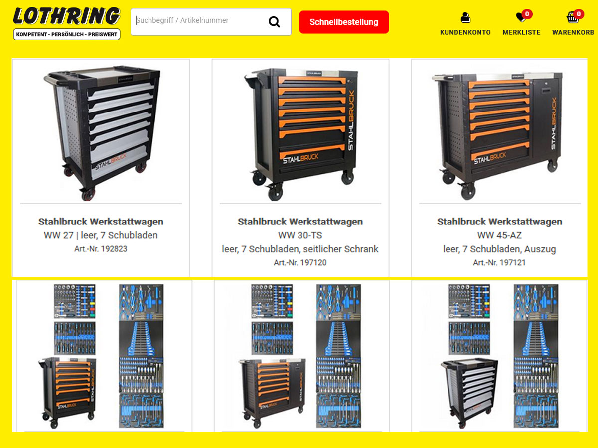 Lothring - Ihr Experte für Werkzeug und Werkzeugwagen
