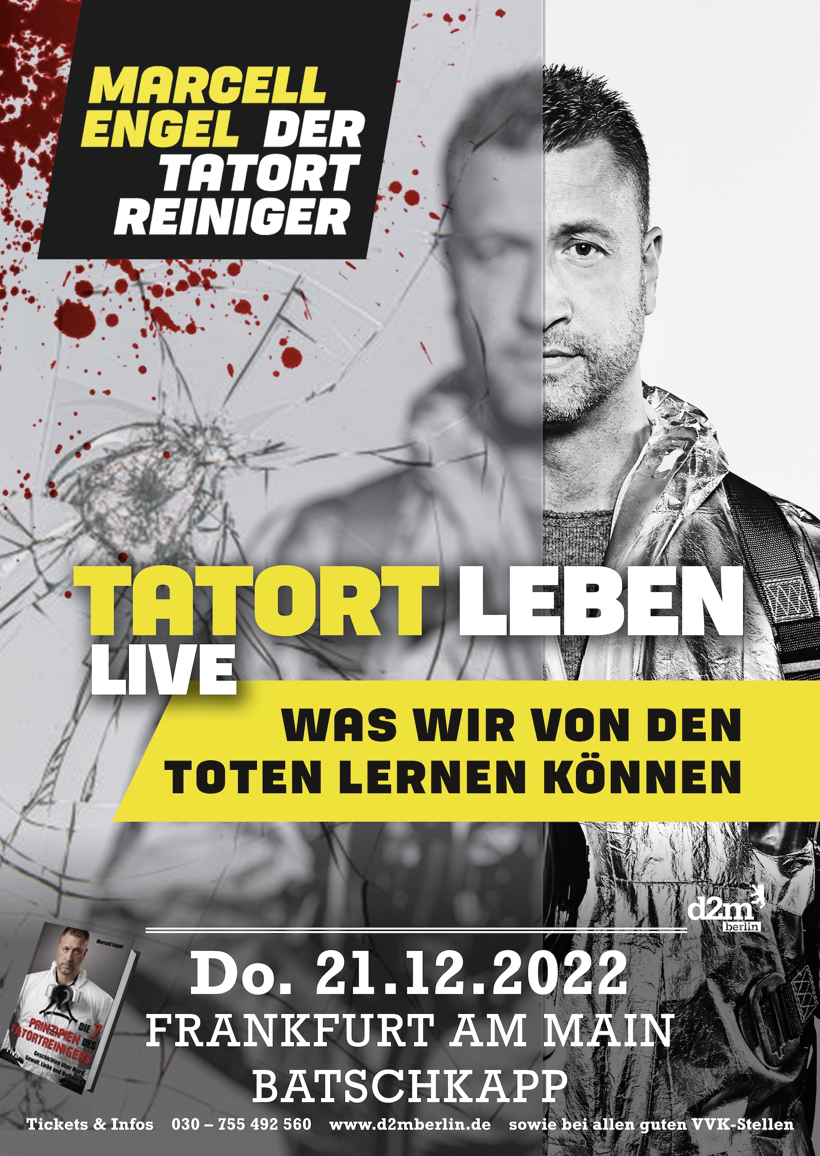 Auf die Zuschauer wartet ein spannender Abend mit Tatortreiniger Marcell Engel. Auf die Zuschauer wartet ein spannender Abend mit Tatortreiniger Marcell Engel.