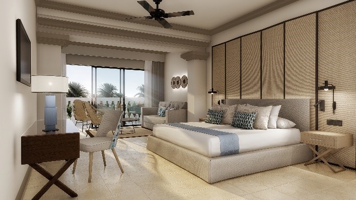 Eine der neu renovierten Suiten im Grand Palladium Jamaica Resort& Spa (Die Bildrechte liegen bei dem Verfasser der Mitteilung.)