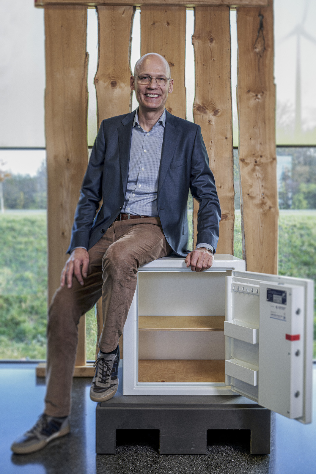 Markus Hartmann will auch mit Wertschutzschränken nachhaltiger werden. (Bildquelle: Hartmann Tresore)