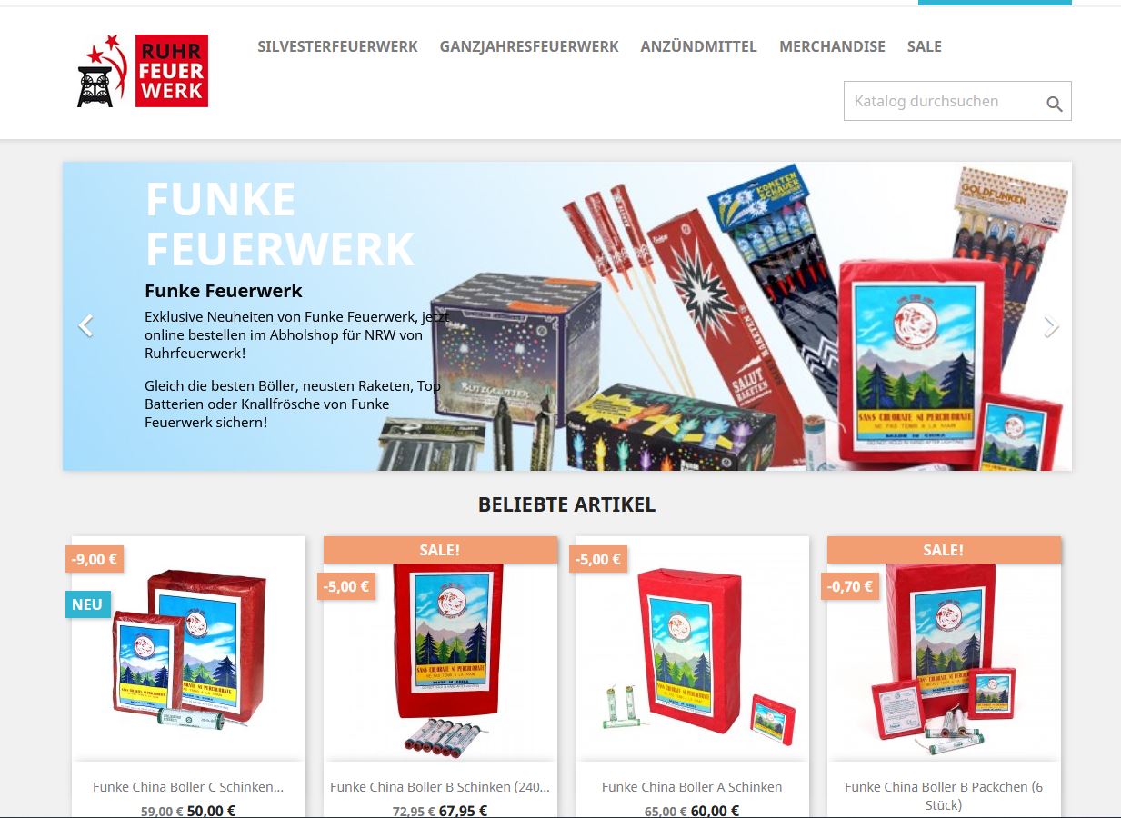 Ruhrfeuerwerk Onlineshop - Sortimentauswahl vom Profi! Ruhrfeuerwerk Onlineshop - Sortimentauswahl vom Profi!