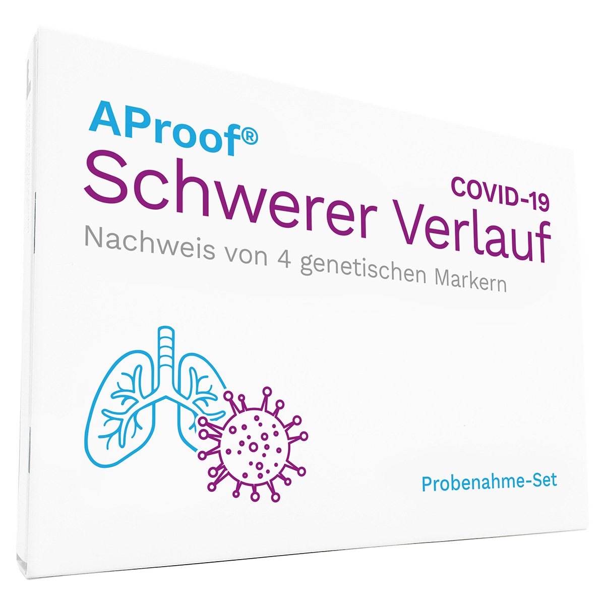 AProof®Schwerer Verlauf COVID-19 - genetische Veranlagung für einen schweren Corona-Verlauf (Die Bildrechte liegen bei dem Verfasser der Mitteilung.) AProof®Schwerer Verlauf COVID-19 - genetische Veranlagung für einen schweren Corona-Verlauf (Die Bildrechte liegen bei dem Verfasser der Mitteilung.)