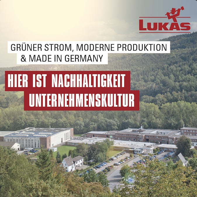 Das Thema Nachhaltigkeit dringt vermehrt in die Industrie vor - LUKAS ist seit Jahren aktiv (Die Bildrechte liegen bei dem Verfasser der Mitteilung.)