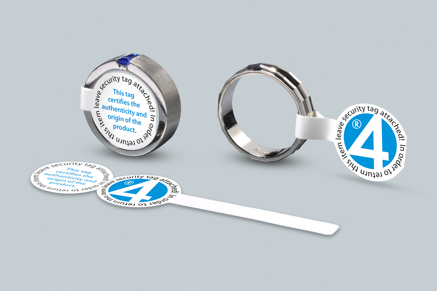 Günstig individualisierbar: als Sicherheitsetikett vorproduziertes eXtra4-Guard-Label 95 1768IR JY1 (Die Bildrechte liegen bei dem Verfasser der Mitteilung.)