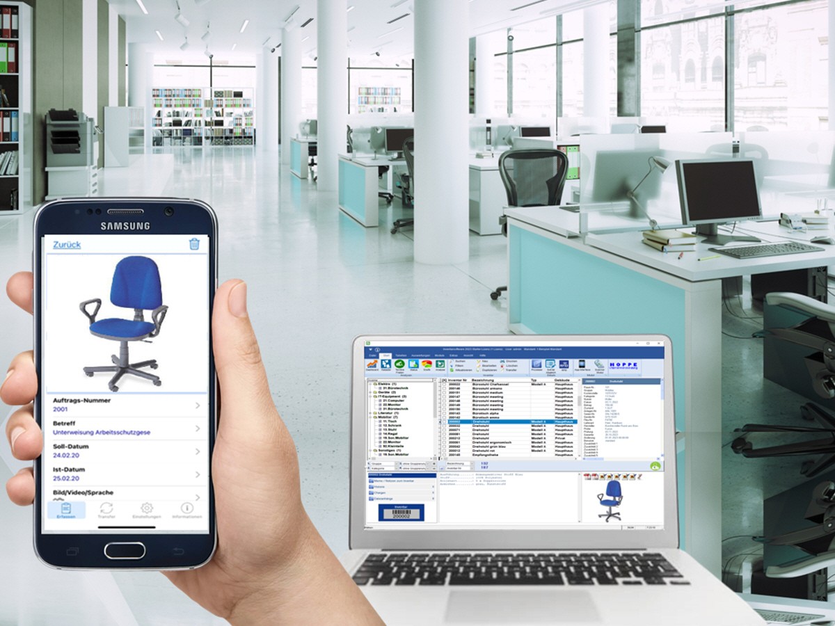 Inventarsoftware sorgt für Transparenz bei der Inventarverwaltung (© Hoppe Unternehmensberatung) Inventarsoftware sorgt für Transparenz bei der Inventarverwaltung (© Hoppe Unternehmensberatung)