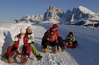 Rodeln mit der Familie (Tirler-Dolomites Living Hotel) Rodeln mit der Familie (Tirler-Dolomites Living Hotel)