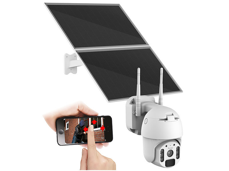 7links Pan-Tilt-Überwachungskamera IPC-750.slr, 2K-Auflösung, WLAN, Akku, www.pearl.de (Die Bildrechte liegen bei dem Verfasser der Mitteilung.)