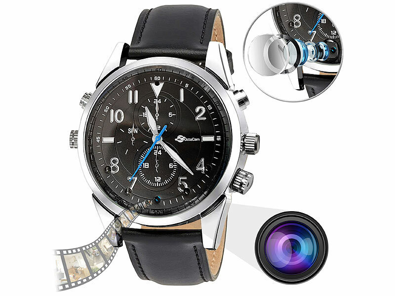 OctaCam Video-Armbanduhr VA-120, Full HD, Nachtsicht, 4K-Fotos, Voicerecorder, 32GB, www.pearl.de (Die Bildrechte liegen bei dem Verfasser der Mitteilung.)