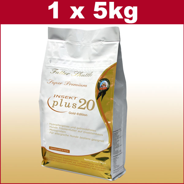 Hypoallergenes Hundefutter Plus 20 mit Insektenprotein (Die Bildrechte liegen bei dem Verfasser der Mitteilung.) Hypoallergenes Hundefutter Plus 20 mit Insektenprotein (Die Bildrechte liegen bei dem Verfasser der Mitteilung.)