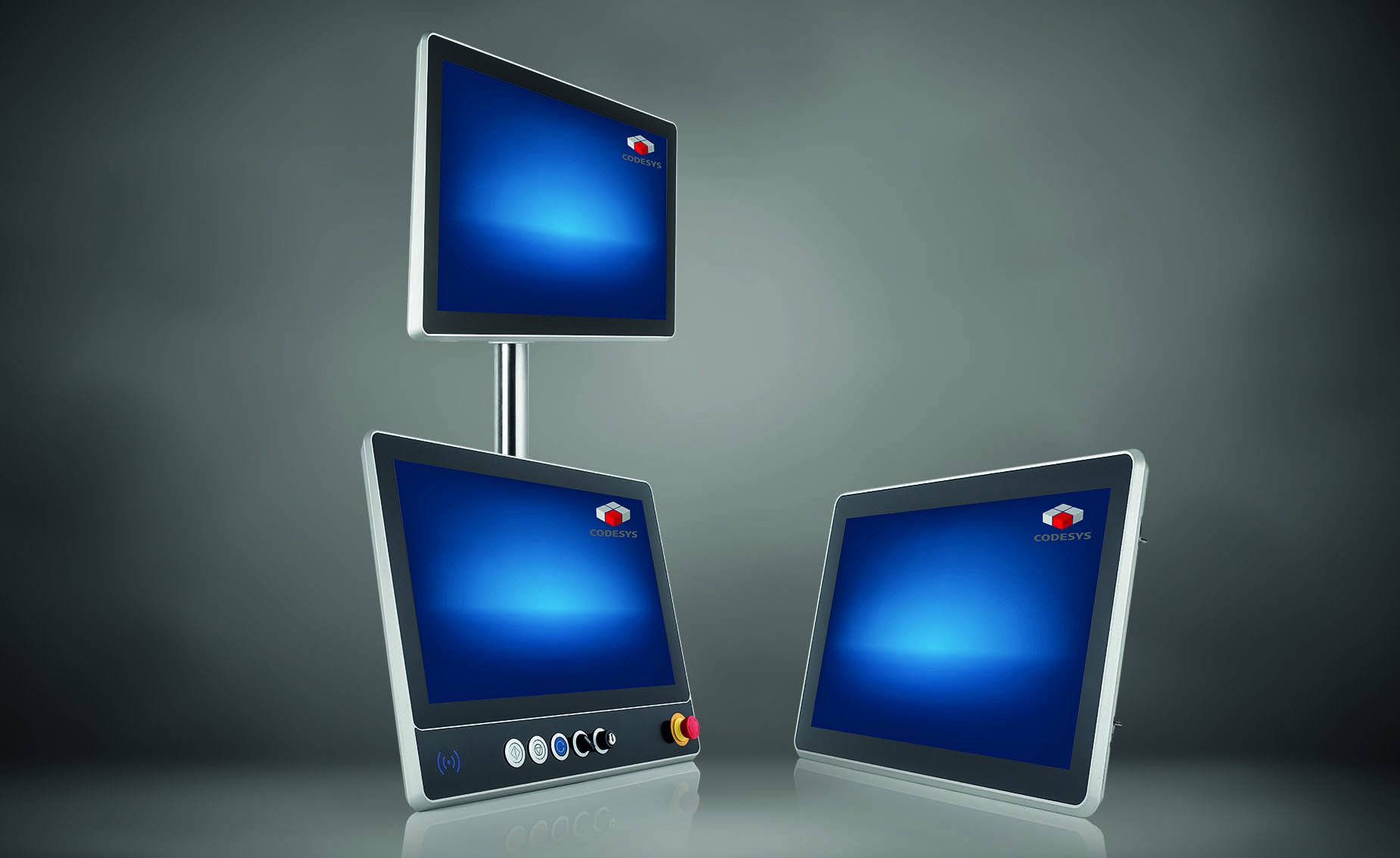 Alle Touch Panel durch die CODESYS V3 Software auch mit Steuerungsfunktionalität! (Die Bildrechte liegen bei dem Verfasser der Mitteilung.)