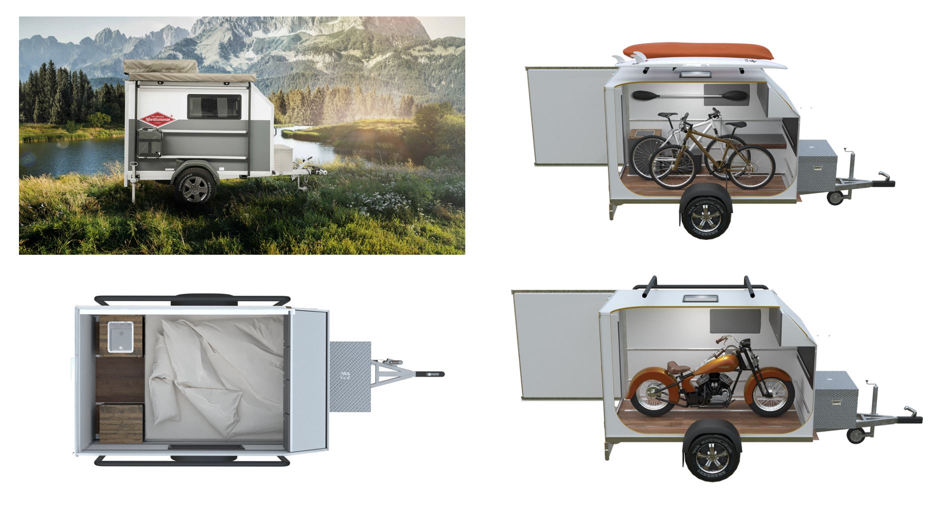 Der Sportcaravan CUBE 2 bietet je nach individueller Auswahl Wohnraum mit Komfort und ausreichend Pl (Die Bildrechte liegen bei dem Verfasser der Mitteilung.)