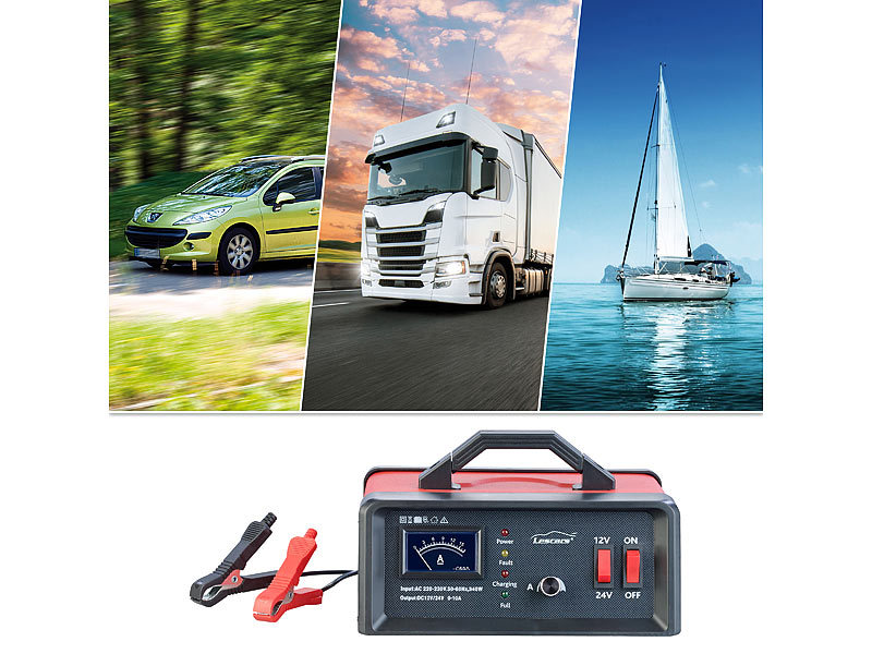 Lescars Profi-Kfz-Batterieladegerät für Pkw& Lkw, 15 A, 15 - 150 Ah Kapazität, www.pearl.de (Die Bildrechte liegen bei dem Verfasser der Mitteilung.) Lescars Profi-Kfz-Batterieladegerät für Pkw& Lkw, 15 A, 15 - 150 Ah Kapazität, www.pearl.de (Die Bildrechte liegen bei dem Verfasser der Mitteilung.)