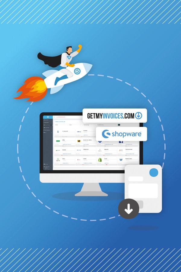 Neue Schnittstelle überträgt Rechnungen automatisch aus Shopware 6 in GetMyInvoices (© GetMyInvoices)