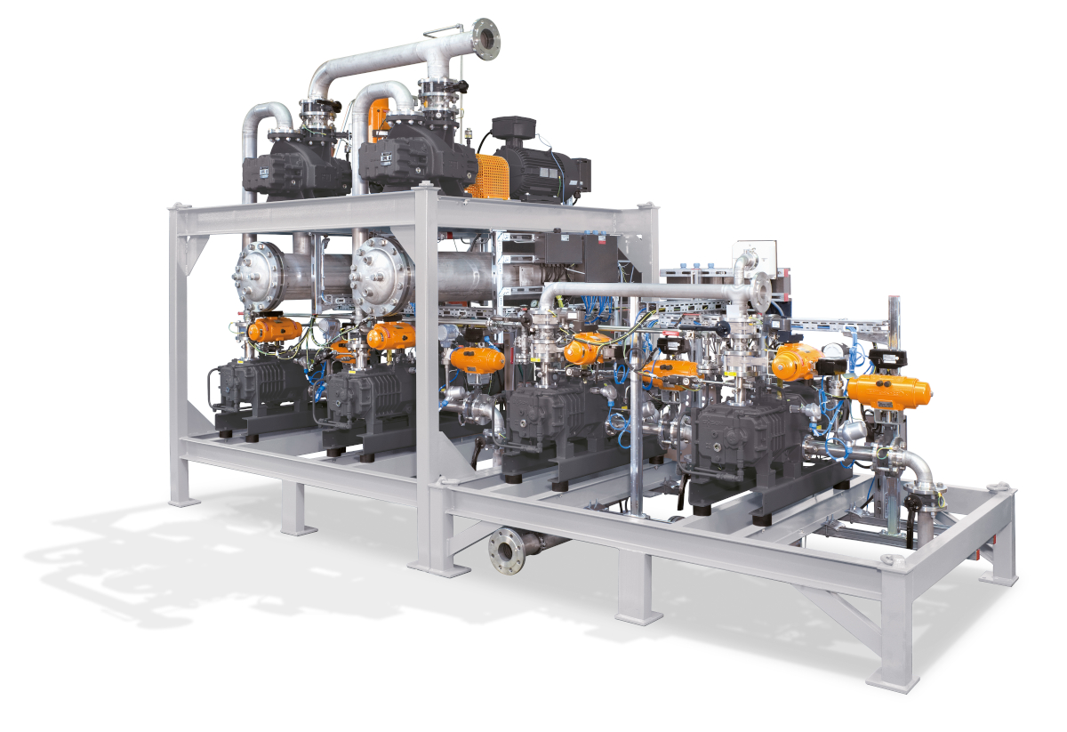 Vakuumsystem für den Einsatz in der chemischen Industrie. Source: Busch Vacuum Solutions