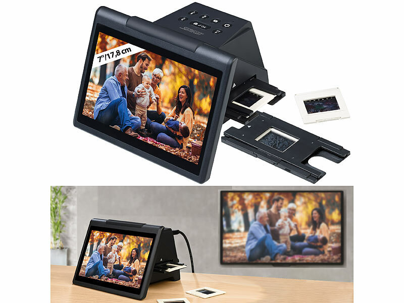 Somikon Stand-Alone-Dia-& Negativscanner SD-1800, 7"/17,8 cm IPS-Display, 22 MP, HDMI, www.pearl.de (Die Bildrechte liegen bei dem Verfasser der Mitteilung.) Somikon Stand-Alone-Dia-& Negativscanner SD-1800, 7"/17,8 cm IPS-Display, 22 MP, HDMI, www.pearl.de (Die Bildrechte liegen bei dem Verfasser der Mitteilung.)