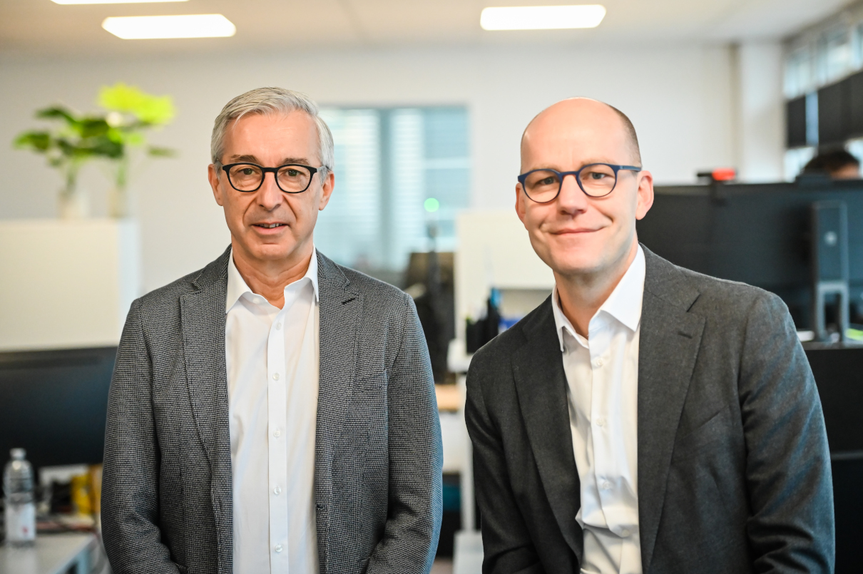 Wolfgang Hahl (CRO) und Christian Uhl (CEO), enthus (Die Bildrechte liegen bei dem Verfasser der Mitteilung.)