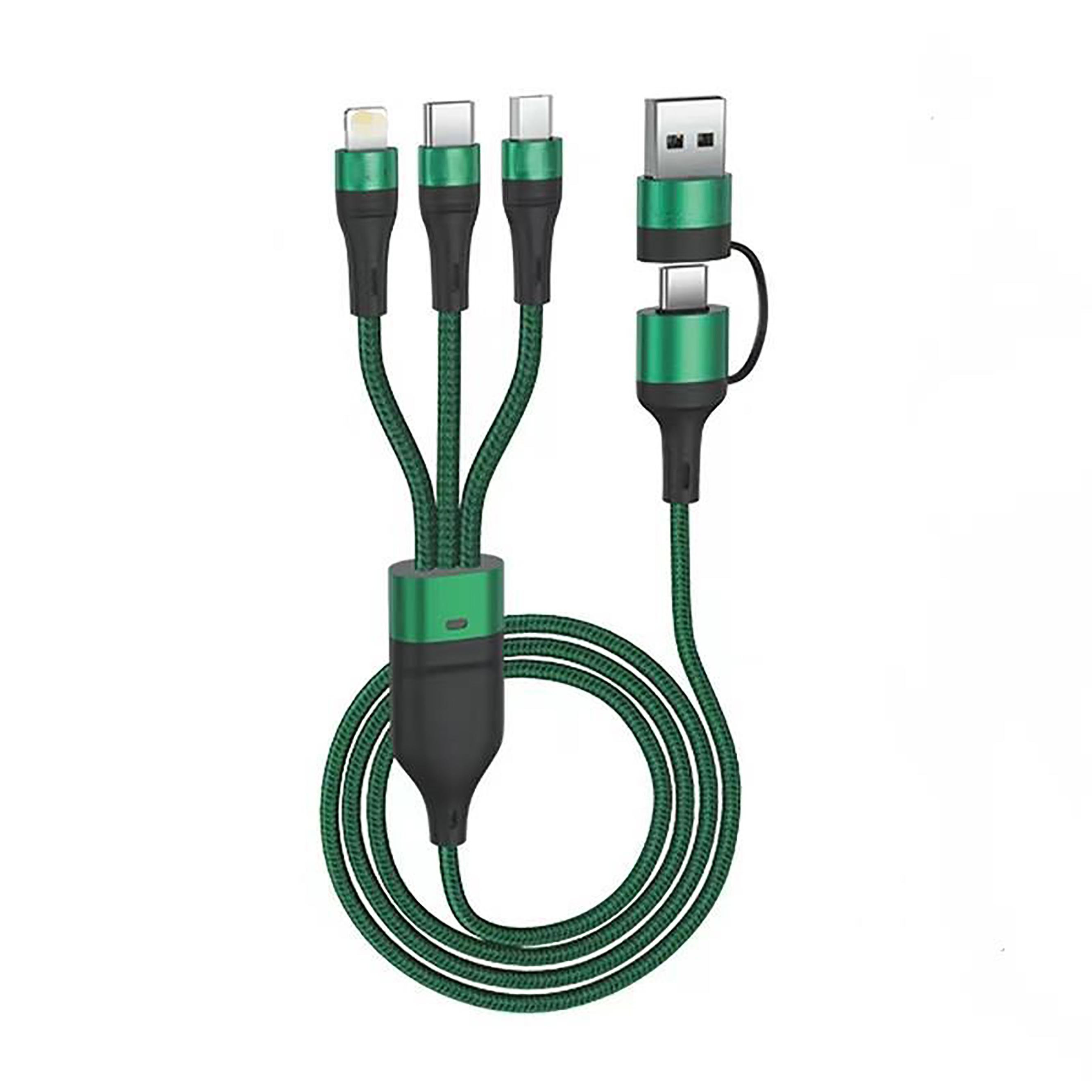 6in1 Ladekabel mit USB-A, TypeC Kombisteckverbindung (Die Bildrechte liegen bei dem Verfasser der Mitteilung.)