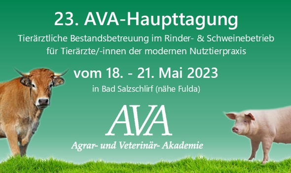 Die 23. AVA-Haupttagung ist das jährliche Fortbildungs-Highlight für Tierärzte Die 23. AVA-Haupttagung ist das jährliche Fortbildungs-Highlight für Tierärzte
