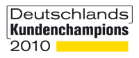 Qualitätssiegel Deutschlands Kundenchampions 2010; Quelle: forum! Marktforschung GmbH Qualitätssiegel Deutschlands Kundenchampions 2010; Quelle: forum! Marktforschung GmbH