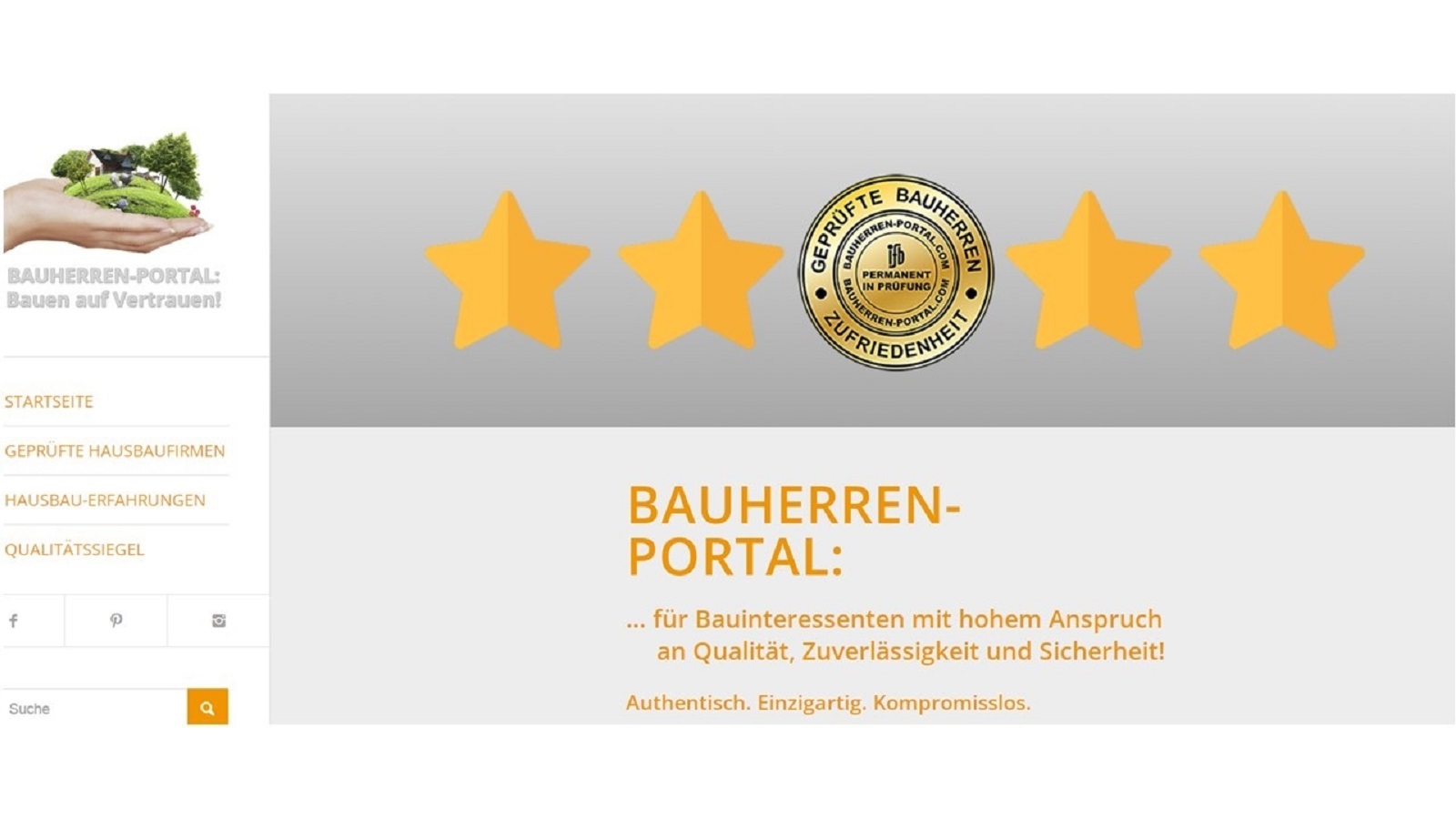 Das BAUHERREN-PORTAL Das BAUHERREN-PORTAL