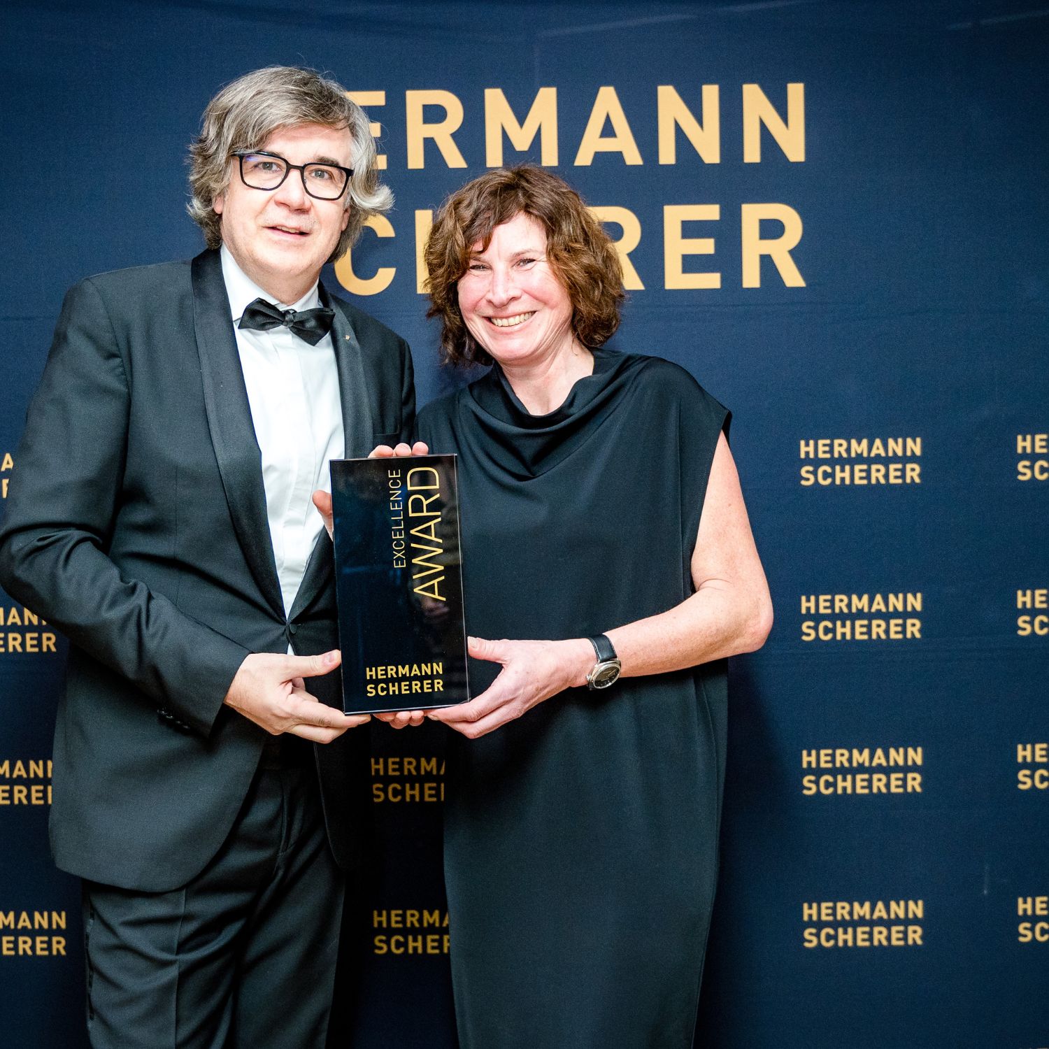 Hermann Scherer und Christine Fiedler bei der PreisübergabeFoto: Justin Bockley (Die Bildrechte liegen bei dem Verfasser der Mitteilung.)