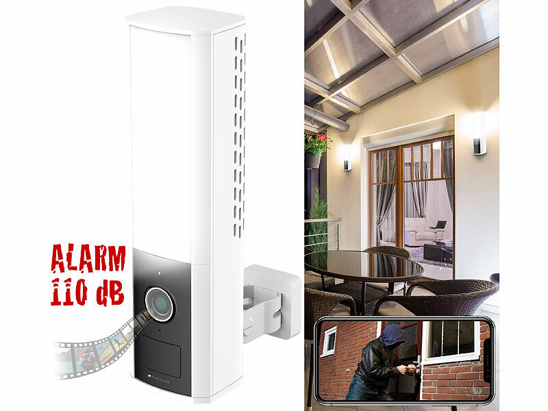 VisorTech LED-Außenwandleuchte& WLAN-2K-Kamera, PIR, Nachtsicht, Sirene, www.pearl.de (Die Bildrechte liegen bei dem Verfasser der Mitteilung.) VisorTech LED-Außenwandleuchte& WLAN-2K-Kamera, PIR, Nachtsicht, Sirene, www.pearl.de (Die Bildrechte liegen bei dem Verfasser der Mitteilung.)