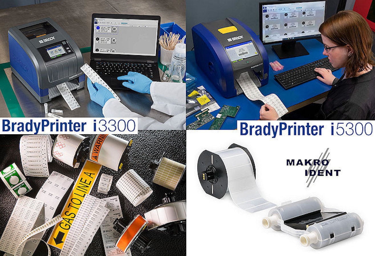 Etikettendrucker Brady i3300 und i5300 mit automatischer Materialerkennung