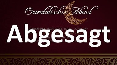 BALLY WULFF verschiebt den Termin des zweiten Orientalischen Abends in Hannover BALLY WULFF verschiebt den Termin des zweiten Orientalischen Abends in Hannover
