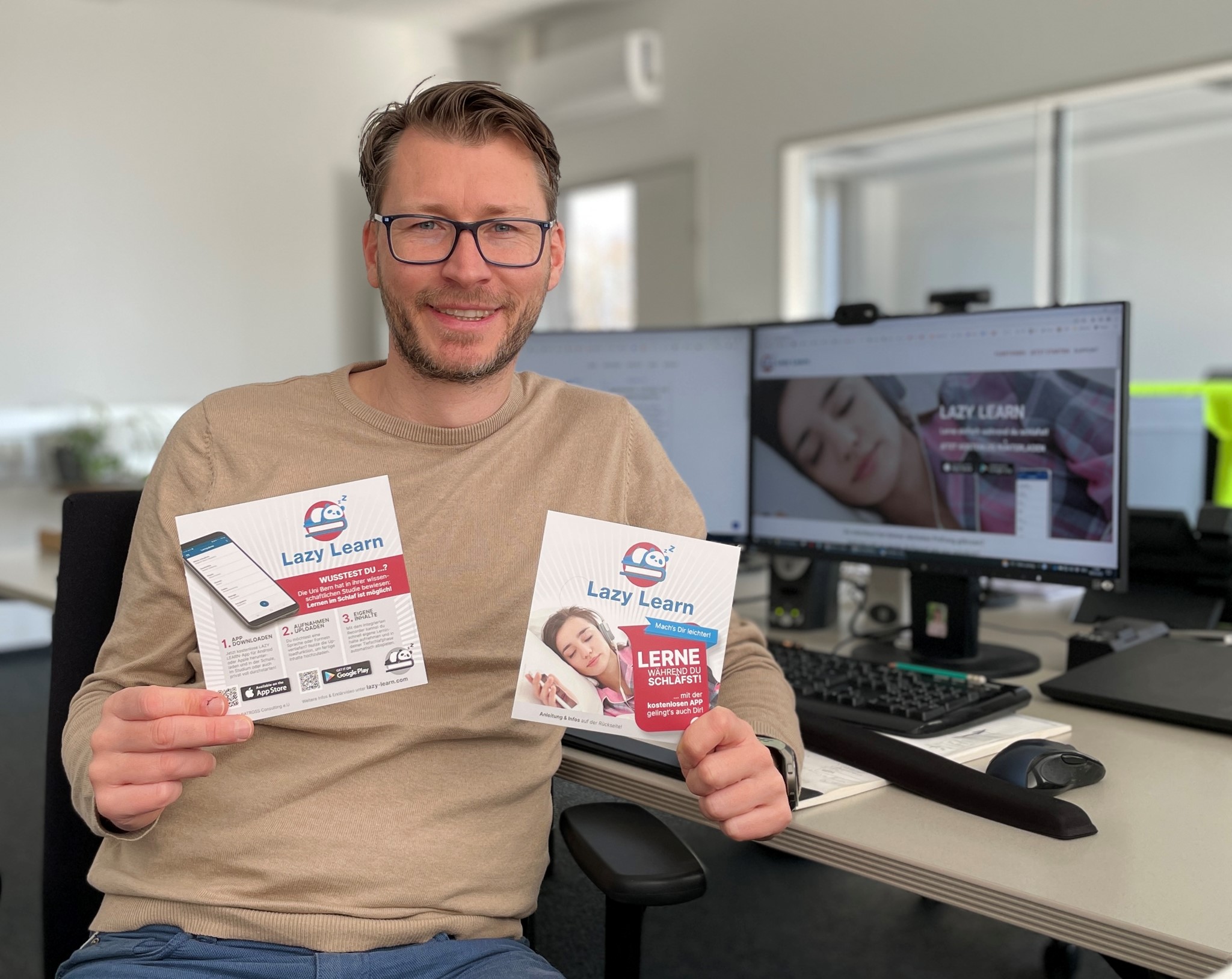 Ralph Ohler entwickelte eine App für Lernen im Schlaf (Die Bildrechte liegen bei dem Verfasser der Mitteilung.)
