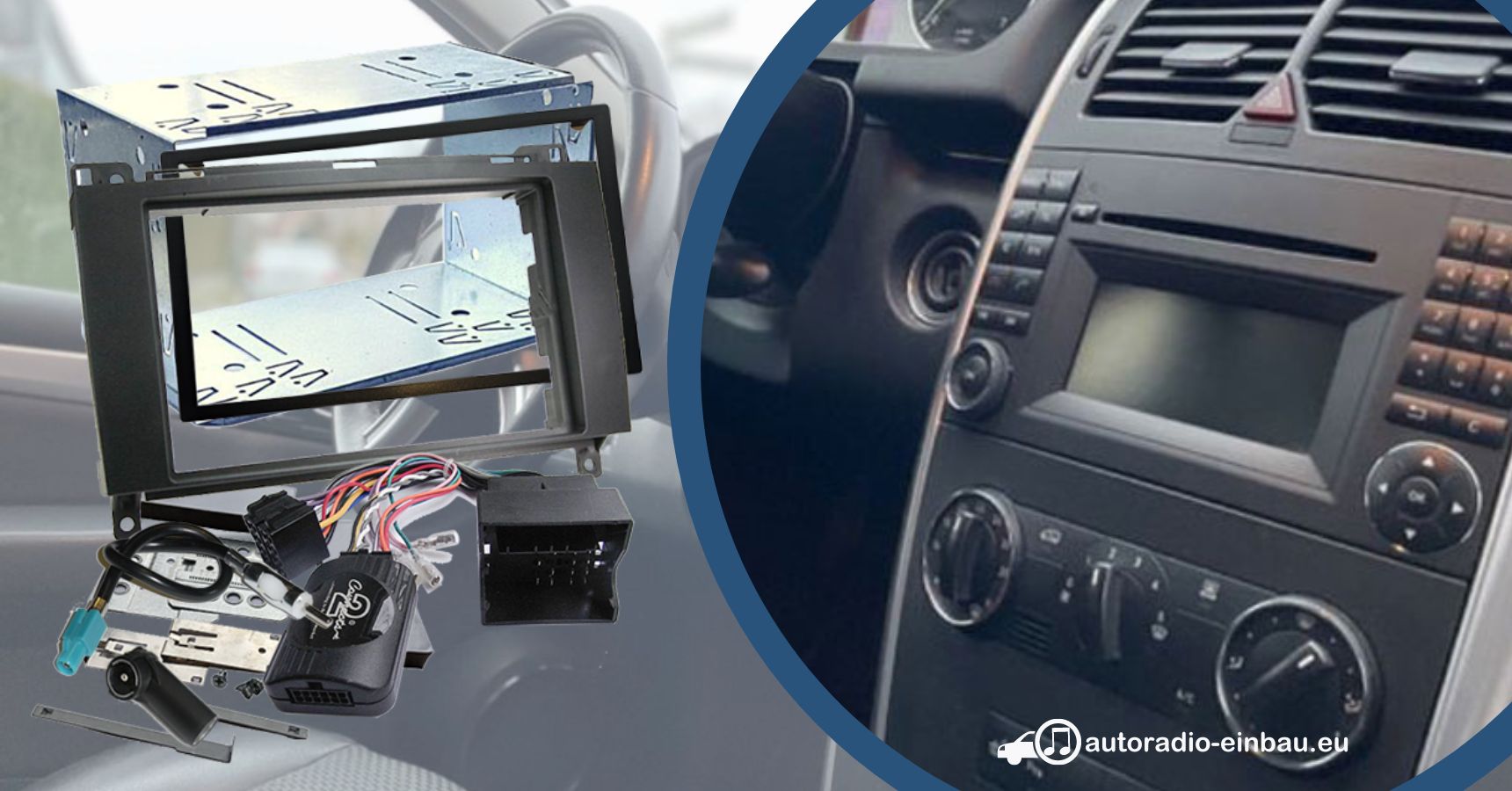 Mercedes B-Klasse Autoradio Tausch zu Fremdhersteller (Die Bildrechte liegen bei dem Verfasser der Mitteilung.) Mercedes B-Klasse Autoradio Tausch zu Fremdhersteller (Die Bildrechte liegen bei dem Verfasser der Mitteilung.)