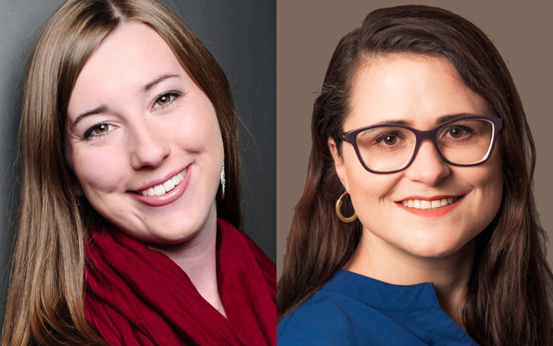 Josefine Möller (links) und Karin Sacramento (rechts) (Die Bildrechte liegen bei dem Verfasser der Mitteilung.)