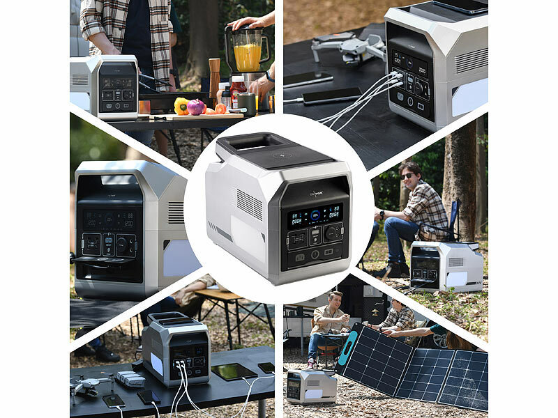 revolt Powerstation& Solar-Generator HSG-1280, www.pearl.de (Die Bildrechte liegen bei dem Verfasser der Mitteilung.) revolt Powerstation& Solar-Generator HSG-1280, www.pearl.de (Die Bildrechte liegen bei dem Verfasser der Mitteilung.)