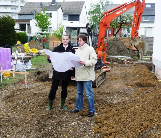 Baubeginn am Stettiner Weg in Velbert Baubeginn am Stettiner Weg in Velbert