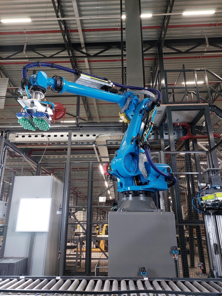 Der neue Depalettierroboter‚Stark‘. (Die Bildrechte liegen bei dem Verfasser der Mitteilung.)