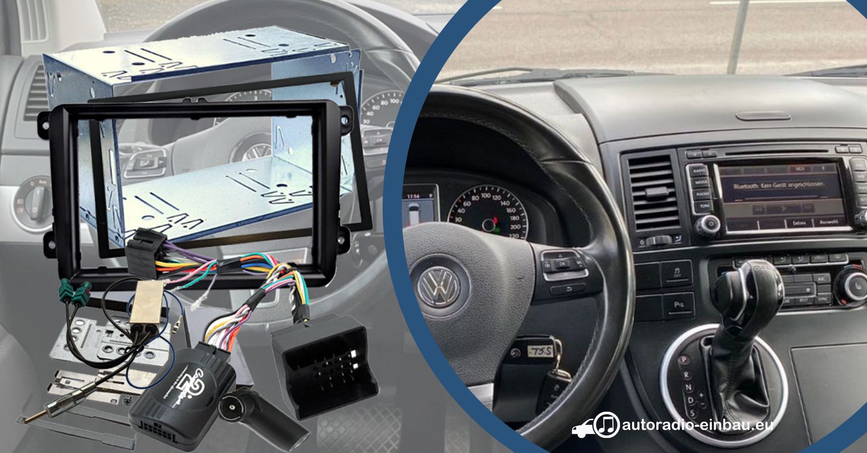 VW T5 Radio nachrüsten mit und ohne Lenkradfernbedienung (Die Bildrechte liegen bei dem Verfasser der Mitteilung.) VW T5 Radio nachrüsten mit und ohne Lenkradfernbedienung (Die Bildrechte liegen bei dem Verfasser der Mitteilung.)