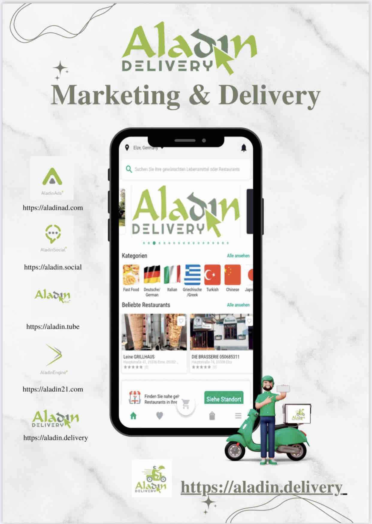 Aladin Delivery (Die Bildrechte liegen bei dem Verfasser der Mitteilung.) Aladin Delivery (Die Bildrechte liegen bei dem Verfasser der Mitteilung.)
