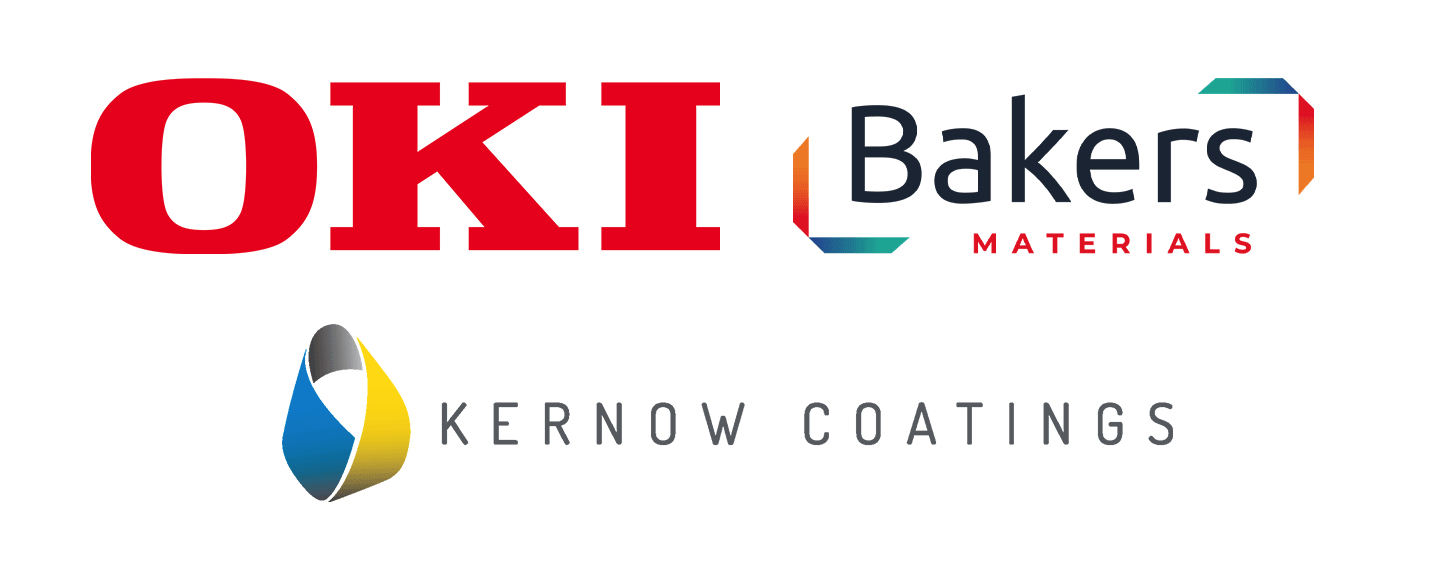 ?Kernow Coatings adressiert Etikettenmarkt mit OKI Europa und Baker Materials. ?Kernow Coatings adressiert Etikettenmarkt mit OKI Europa und Baker Materials.