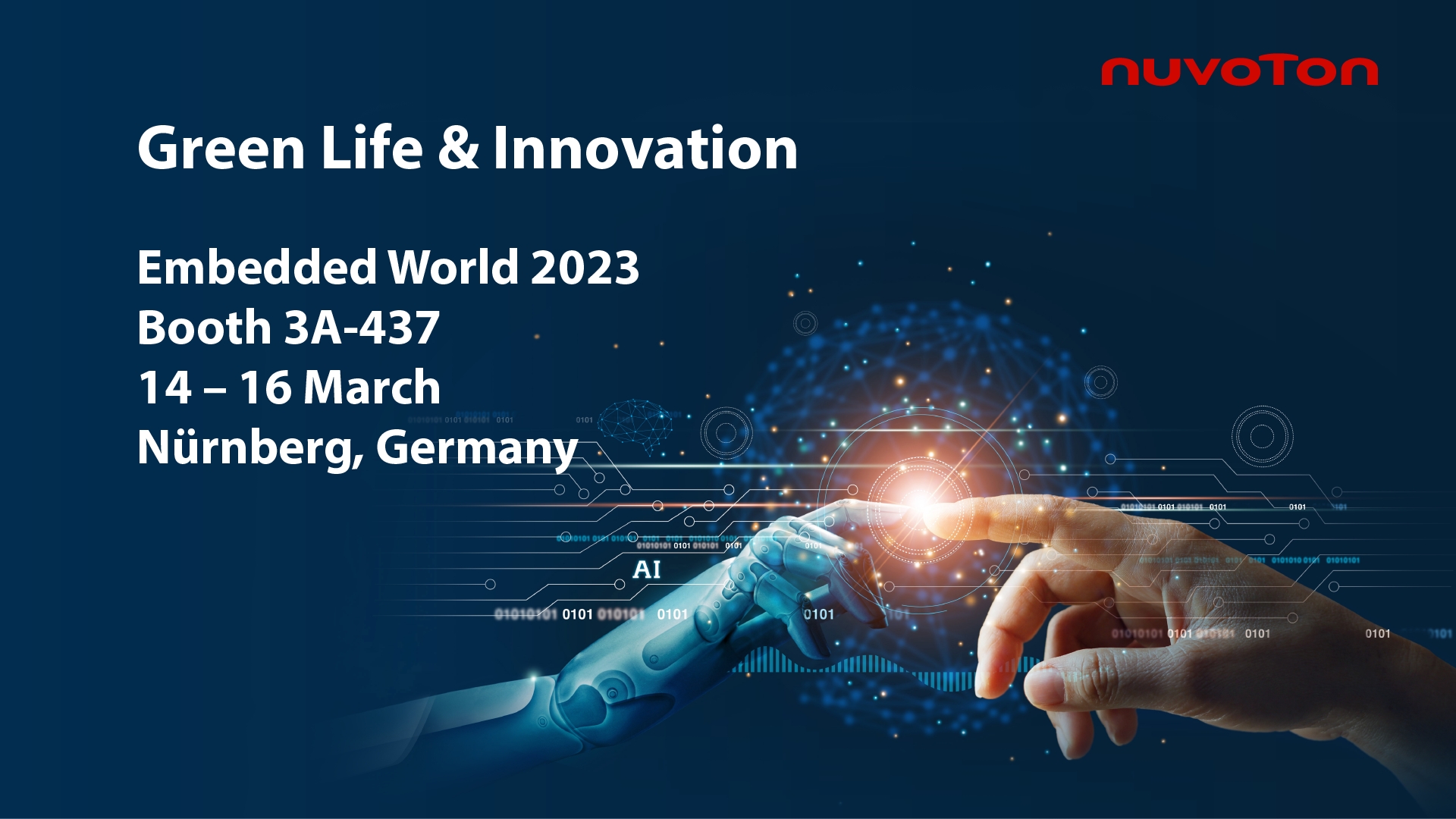 Nuvoton Technology an der Embedded World 2023 (Die Bildrechte liegen bei dem Verfasser der Mitteilung.) Nuvoton Technology an der Embedded World 2023 (Die Bildrechte liegen bei dem Verfasser der Mitteilung.)