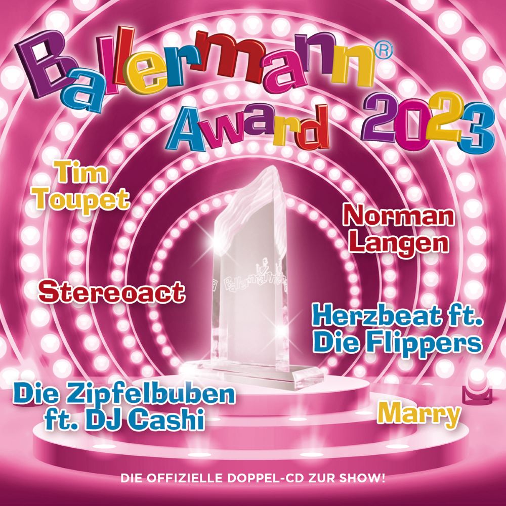 Der BALLERMANN AWARD - Die begehrteste Trophäe der Partyszene auch als Sampler von DA-Music (Bildquelle: DA Music / A. Engelhardt) Der BALLERMANN AWARD - Die begehrteste Trophäe der Partyszene auch als Sampler von DA-Music (Bildquelle: DA Music / A. Engelhardt)